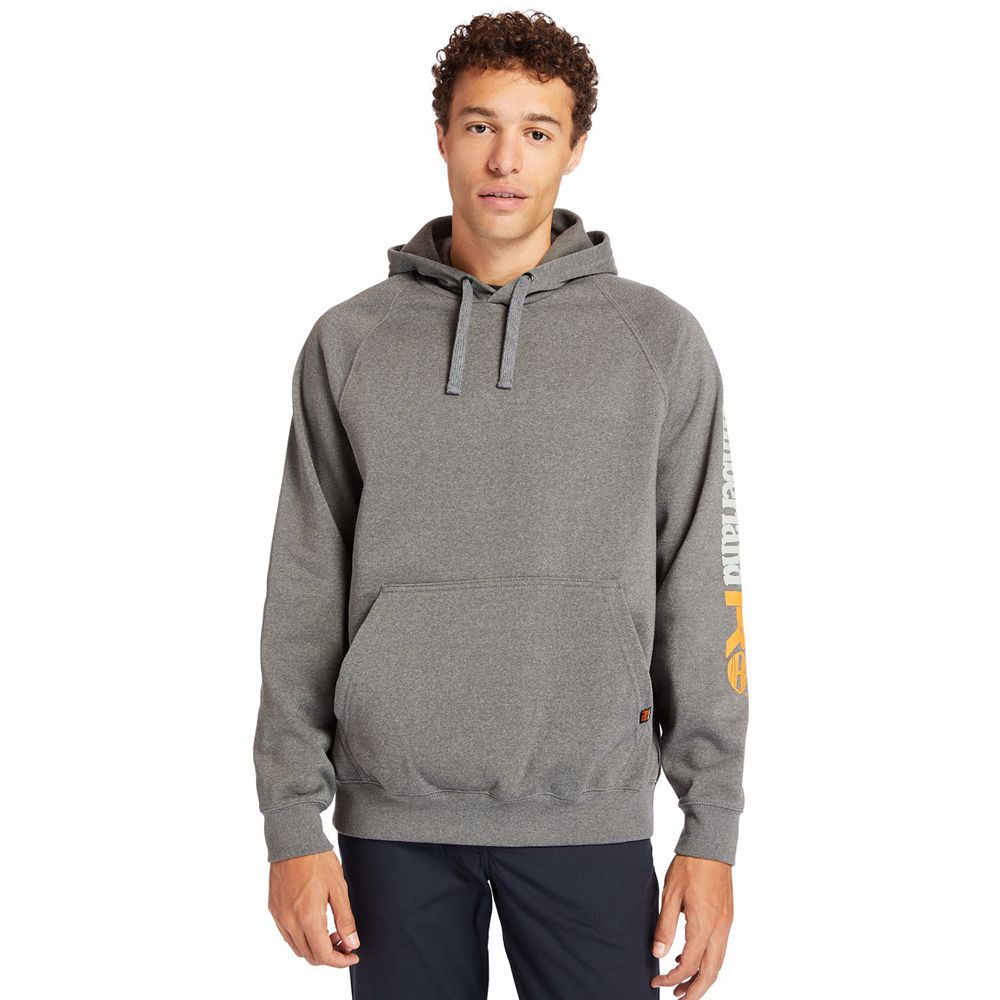 Timberland Φουτερ Ανδρικα Βαθυ Γκρι - Pro® Hood Honcho Sport Hoodie - Greece 8532079-LT